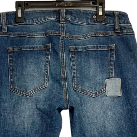 Cabi Patchy Slim Medium Blue Boyfriend Jeans Size 2 - Picture 6 of 12